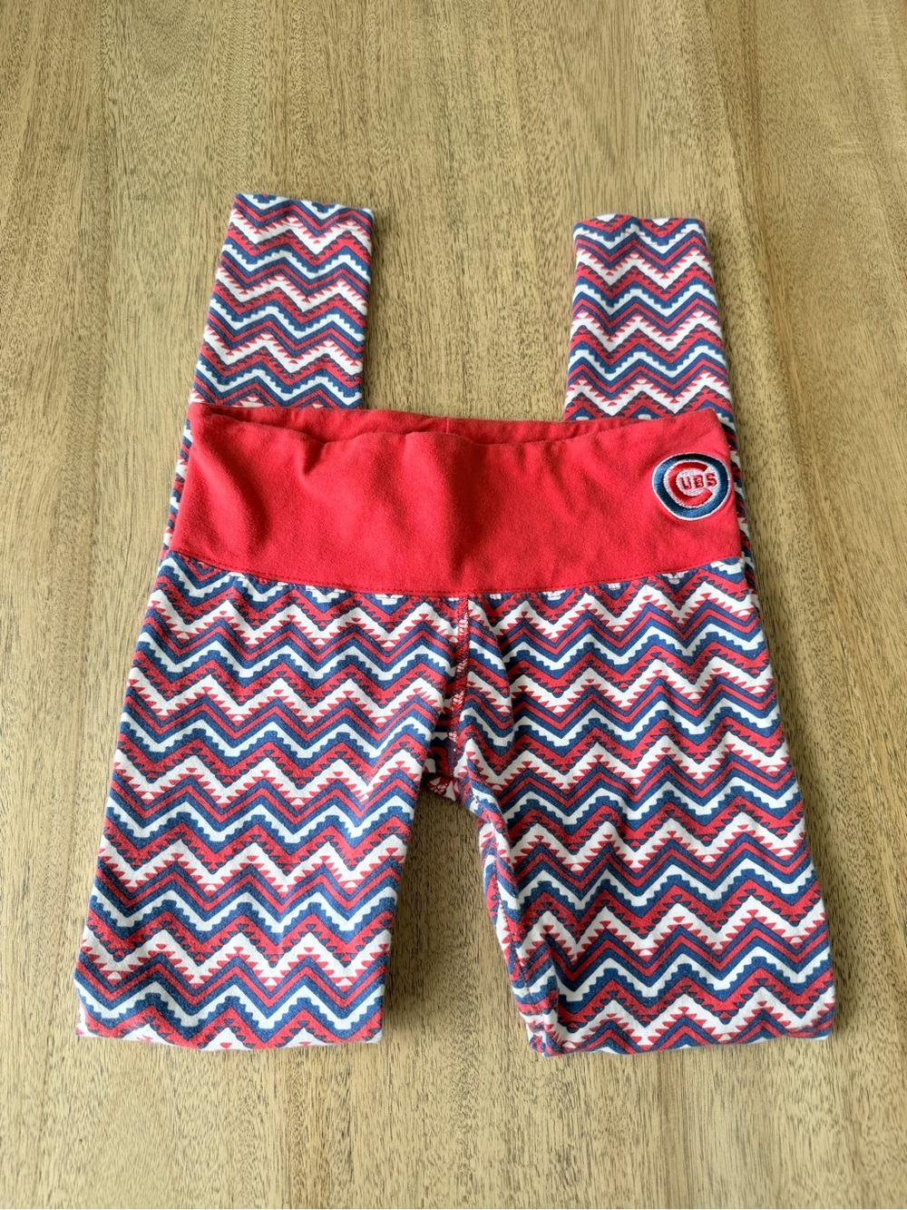 Chicago Cubs Women's Chevron Lounge Leggings by Loudmouth S/M